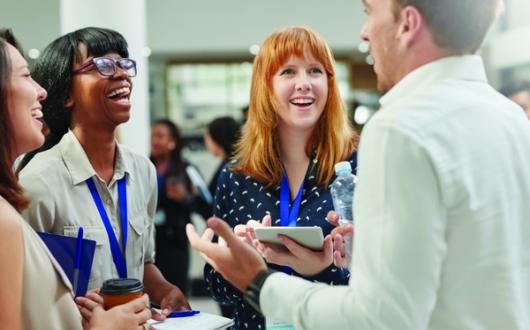 Agents at networking event