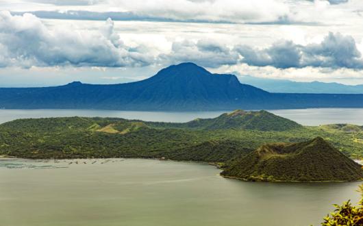 The Taal Volcano in the Philippines