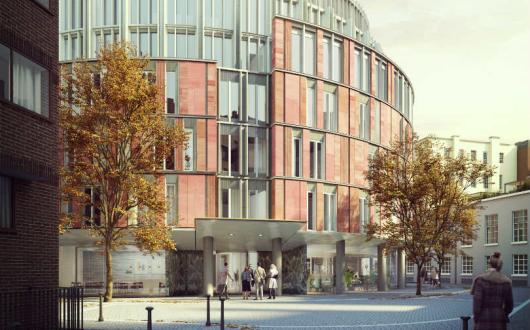 An artist's impression of the Knightsbridge hotel by Harrods