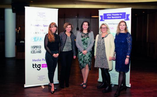 Eliza Reid, first lady of Iceland, pictured centre