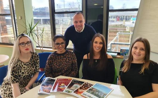 (L-R): Danielle Carroll, Zareen Ruhomally, Richard Forde, Vicky Coope and Zoe Cowlard