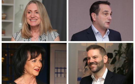 Clockwise from top left: Jane Ashton, Oliver Brendon, Stuart Leven and Chris Browne