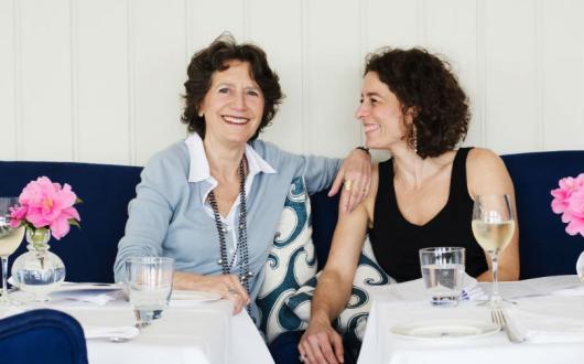 Olga Polizzi (left) with her daughter Alex, host of The Hotel Inspector
