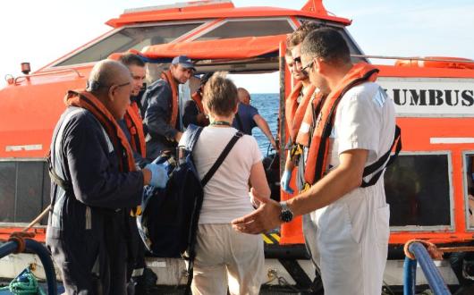 Nearly 240 CMV guests were moved between ships in a “military-like operation”