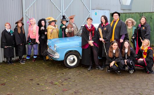 Thorne invited 30 All About the Magic families to a local Harry Potter-themed witches and wizards event.