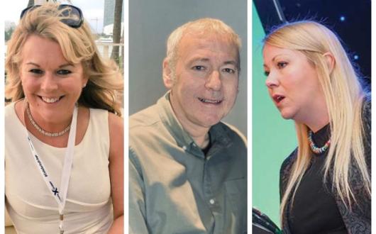 Oasis Travel’s Sandra Corkin, Idle Travel’s Tony Mann and Gemma Antrobus of Haslemere Travel