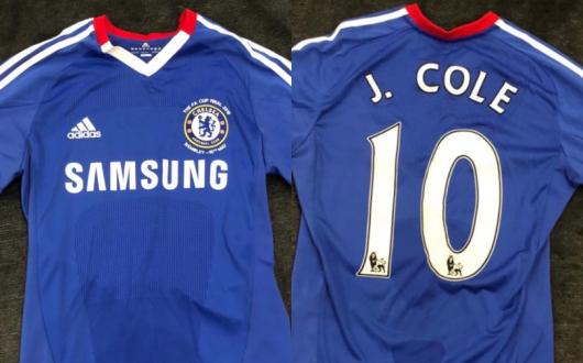 A Chelsea shirt worn by Joe Cole is up for grabs