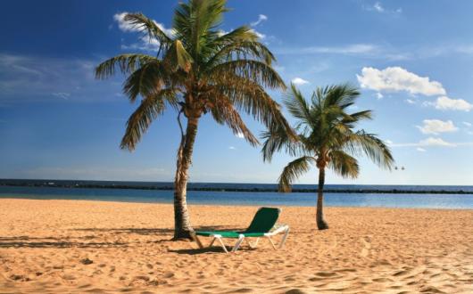 More than 2.5 million seats will be available to the Canaries (pictured: Tenerife beach)