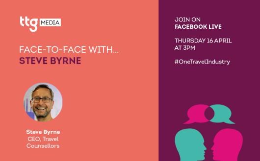 Steve Byrne will join TTGs Face to Face interview on Thursday 16 April