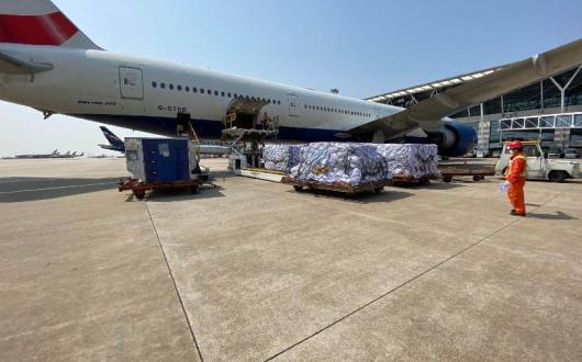 There will be several British Airways medical supply flights