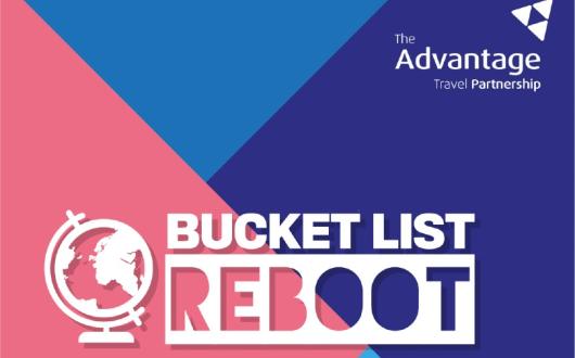 The #BucketListReboot campaign logo by Advantage