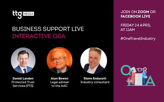 TTG's fourth Business Support Live session will focus on financial protection