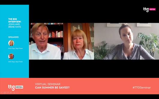 John and Irene Hays spoke during the latest TTG Virtual Seminar