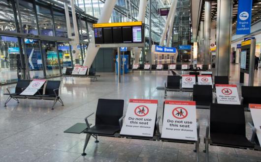 Heathrow passenger numbers fell 97% year-on-year in May