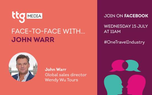 Wendy Wu Tours' John Warr to join TTG Face To Face