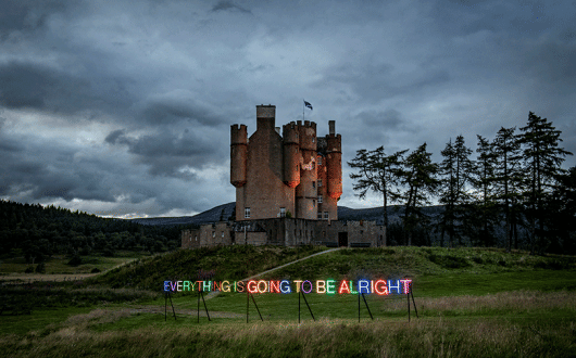 Martin Creed's Work No.3435, Everything Is Going To Be Alright (Photo credit Sim Canetty Clarke)