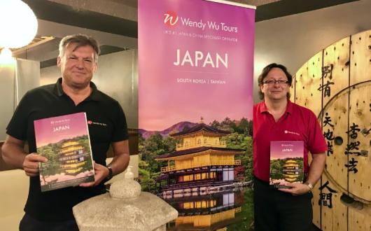 L-R: Wendy Wu Tours' global sales director John Warr and senior business development manager Joe Lavers