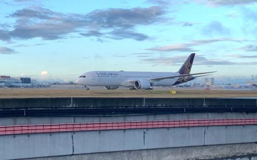 Vistara's Dreamliner made its first flight from Delhi to Heathrow on Friday