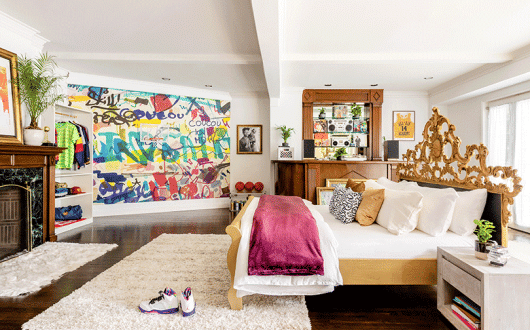 The Fresh Prince bedroom at the mansion