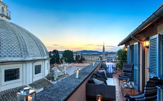 Guests will be able to visit Hotel de Russie in Rome once they've had a negative test