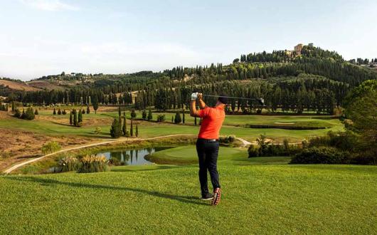 Teeing off at Castelfalfi