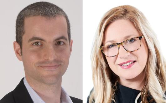 Traveltrust MD Noah Meyerson and Focus Travel Partnership chief Abby Penston
