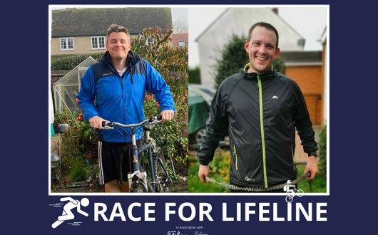 Luke Western (right) and Chris Storey have teamed up to fundraise vital cash for the industry charity amid the pandemic