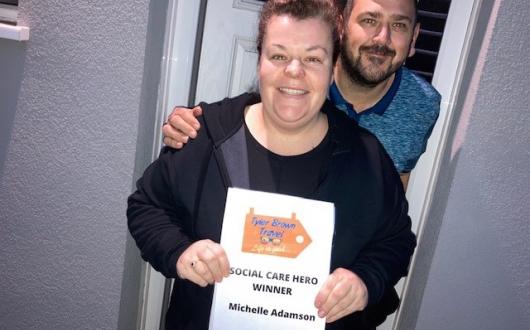 Social care worker Michelle Adamson won the competition run by Tyler Brown Travel