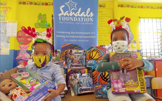 Sandals has distributed nearly 11,000 donations