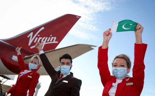 Virgin's inaugural Manchester to Islamabad service