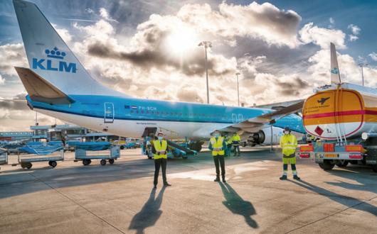 Airlines like KLM are introducing sustainable fuels