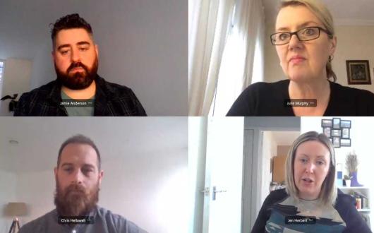 Diversity Travel's Jamie Anderson, Jen Herbert and Chris Hellawell with Star Alliance's Julie Murphy