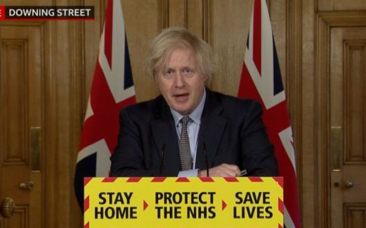 Johnson's latest comments came at a government Covid briefing on Tuesday (Credit: BBC News)