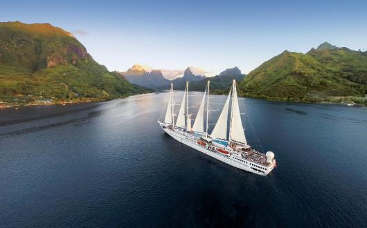 Wind Spirit (Pictured) will resume operations sailing from Tahiti in June
