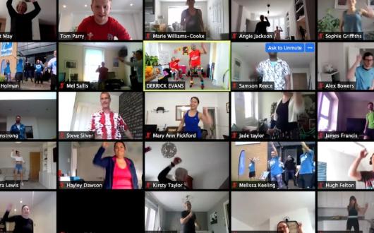 Dozens joined the session live at midday