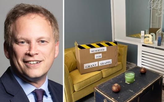 Off Broadway has reserved a spot on the sofa for the transport secretary (Credit gov.uk / Off Broadway Travel)