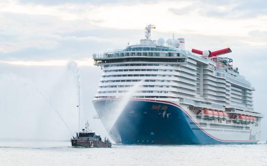 Carnival Cruise Line's Mardi Gras arrived at Port Canaveral last week (Credit: Carnival Cruise Line)