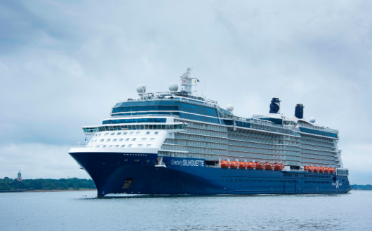 Celebrity Silhouette docked at its homeport of Southampton