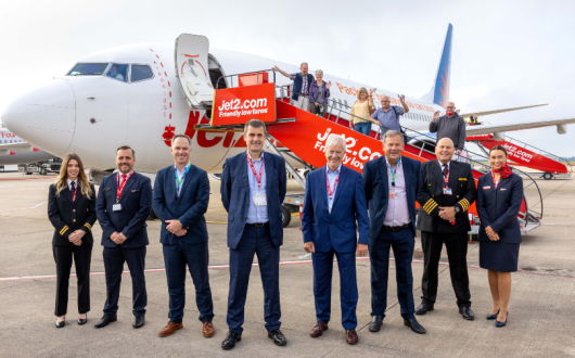 Jet2 chief Steve Heapy and the Bristol team