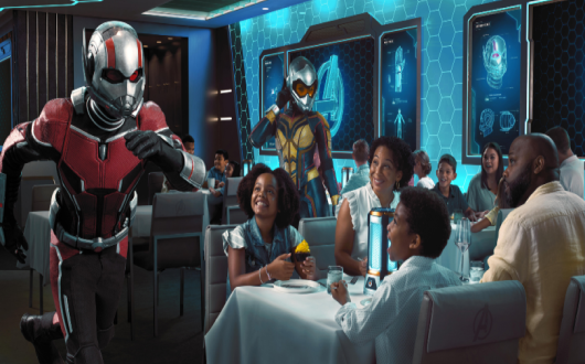 "Avengers: Quantum Encounter" will debut at Worlds of Marvel restaurant onboard Disney Wish in summer 2022