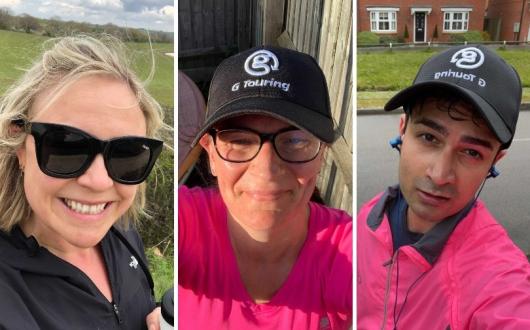 G Touring's Sarah Weetman (left) said members of the team had pushed themselves to complete new personal challenges