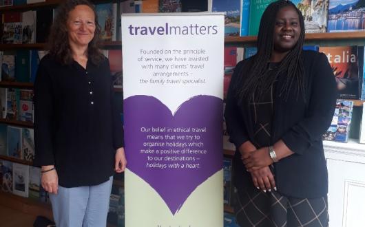 Travel Matters' Karen Simmonds met with local MP Marsha de Cordova