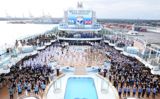 Regal Princess Kicked off Princess's summer seacation season late last month