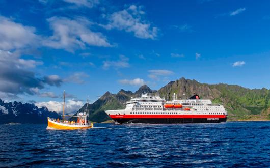 Otto Sverdrup has undergone a “complete upgrade” and been equipped with battery packs and “other green technology”, the line said (Image credit: AGURTXANE CONCELLON/Hurtigruten Expeditions)