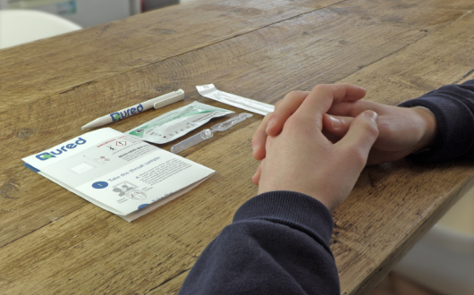 Test results are supervised and verified within two hours by a certified health advisor