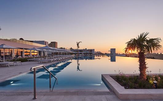 Infinity pool at the new Lindos Grand Resort & Spa