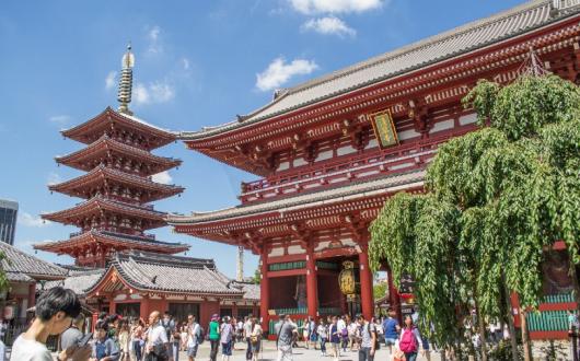 Tokyo's Sensoji Temple is among attractions to have been updated with accessibility features in the form of a lift (Credit: InsideJapan Tours)