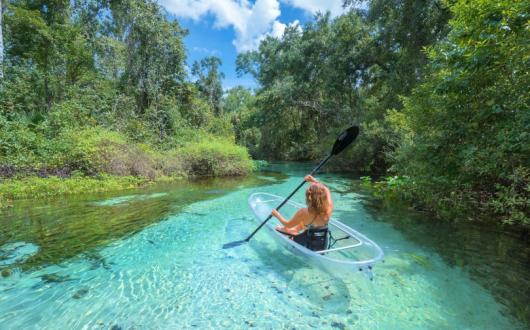 Kayaking Florida's waterways is among new activities the organisation is hopeful will attract new visitors (Credit: Visit Orlando)
