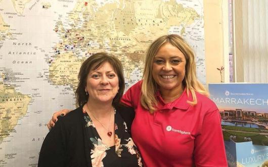 Debbie Barraclough of Key Holidays and Sarah Weetman