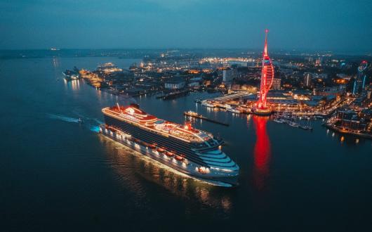 Scarlet Lady’s debut season in August attracted more than 8,000 passengers to Portsmouth